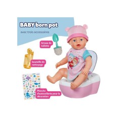 Toilettes jouet - BABY BORN - Sons et lumieres - Accessoires et autoco