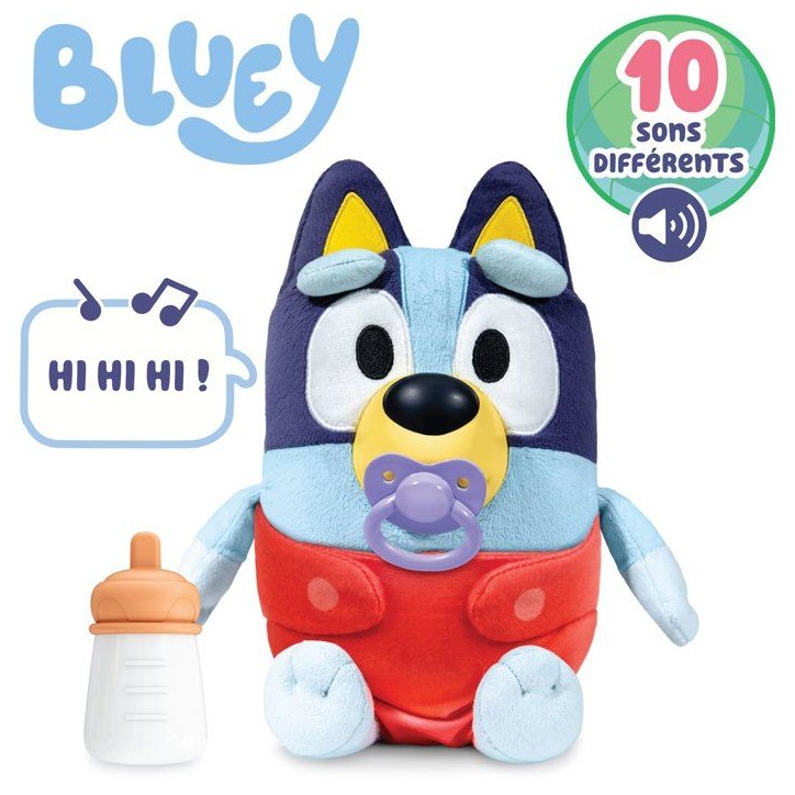 Peluche - BLUEY - Bébé Bluey - 28 cm - Des 3 ans Peluche - BLUEY - Bébé Bluey - 28 cm - Des 3 ans