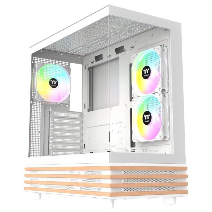 THERMALTAKE - CA-1Y7-00M6WN-WS - View 270 Plus WS ARGB Snow - Boitier PC sans alimentation - Moyen tour - Format ATX - Blanc THERMALTAKE - CA-1Y7-00M6WN-WS - View 270 Plus WS ARGB Snow - Boitier PC sans alimentation - Moyen tour - Format ATX - Blanc