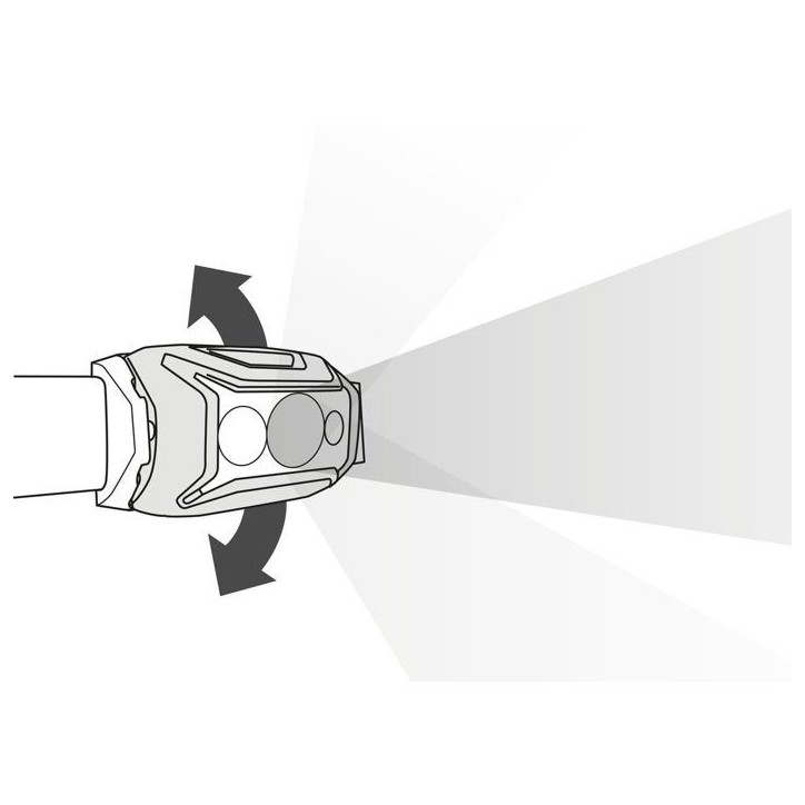 Lampe frontale - PETZL - ACTIK - 450 Lumens - Portée 100 m - Autonomie 100 h - Alimentation 3 piles AAA/LR03 Lampe frontale - PETZL - ACTIK - 450 Lumens - Portée 100 m - Autonomie 100 h - Alimentation 3 piles AAA/LR03