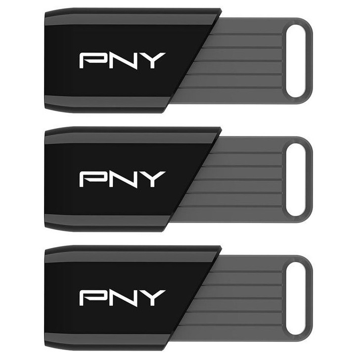 Pack de 3 Clés USB 3.2 - PNY - Attaché X - 128 Go - Jusqu'a 130 Mo/s Pack de 3 Clés USB 3.2 - PNY - Attaché X - 128 Go - Jusqu'a 130 Mo/s