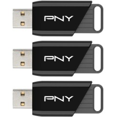 Pack de 3 Clés USB 3.2 - PNY - Attaché X - 128 Go - Jusqu'a 130 Mo/s
