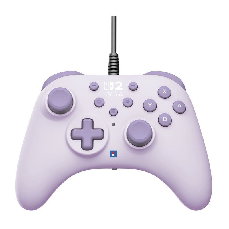 Manette de jeu - Nintendo Switch et Switch 2 - Filaire - Lavande - Hor