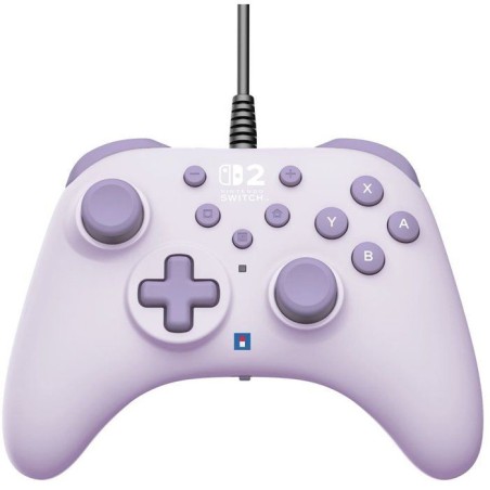 Manette de jeu - Nintendo Switch et Switch 2 - Filaire - Lavande - Hor