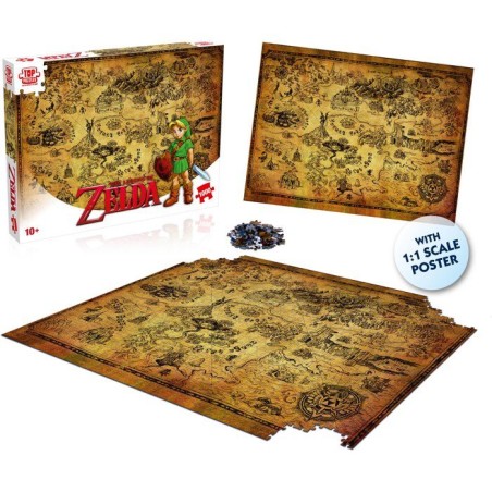 Puzzle - WINNING MOVES - The Legend of Zelda Hyrule - 1000 pieces - Des 10 ans