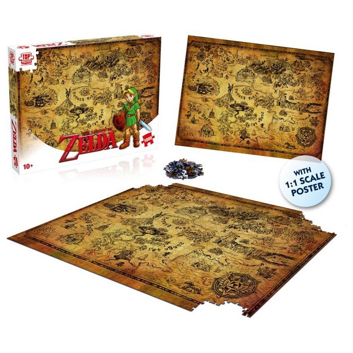 Puzzle - WINNING MOVES - The Legend of Zelda Hyrule - 1000 pieces - Des 10 ans Puzzle - WINNING MOVES - The Legend of Zelda Hyrule - 1000 pieces - Des 10 ans
