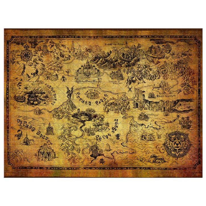 Puzzle - WINNING MOVES - The Legend of Zelda Hyrule - 1000 pieces - Des 10 ans Puzzle - WINNING MOVES - The Legend of Zelda Hyrule - 1000 pieces - Des 10 ans