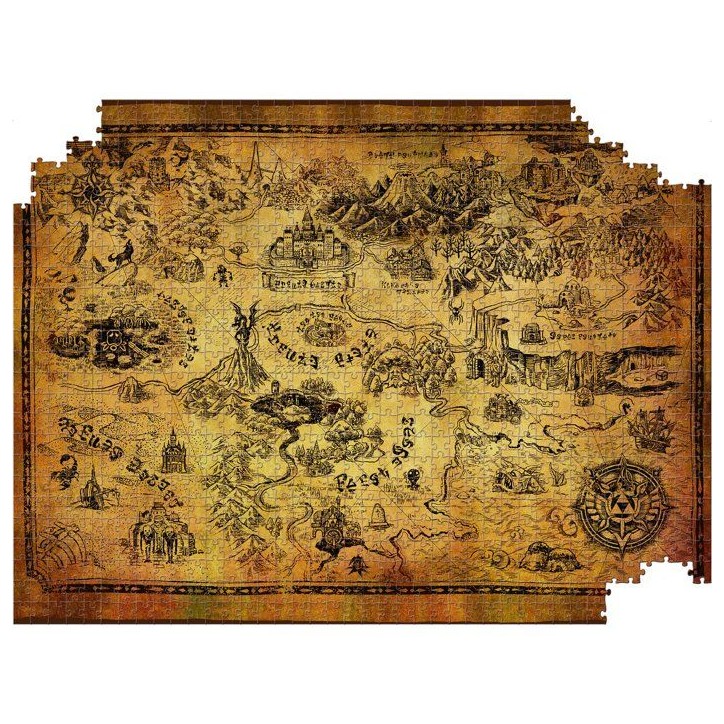 Puzzle - WINNING MOVES - The Legend of Zelda Hyrule - 1000 pieces - Des 10 ans Puzzle - WINNING MOVES - The Legend of Zelda Hyrule - 1000 pieces - Des 10 ans