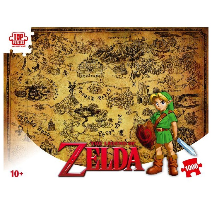 Puzzle - WINNING MOVES - The Legend of Zelda Hyrule - 1000 pieces - Des 10 ans Puzzle - WINNING MOVES - The Legend of Zelda Hyrule - 1000 pieces - Des 10 ans