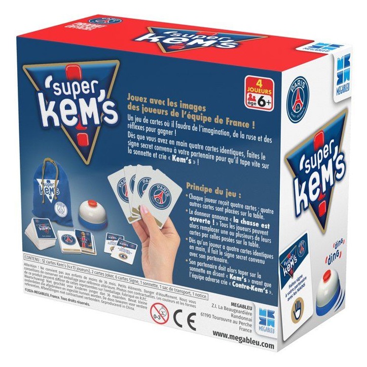 Super Kems Paris Saint Germain - Jeu de société - MEGABLEU - Des 6 ans Super Kems Paris Saint Germain - Jeu de société - MEGABLEU - Des 6 ans