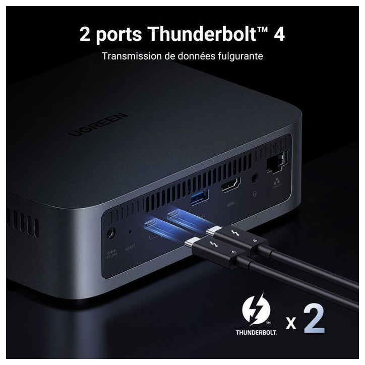 Serveur NAS - UGREEN - DXP480T Plus - 4 baies - 8 Go Serveur NAS - UGREEN - DXP480T Plus - 4 baies - 8 Go