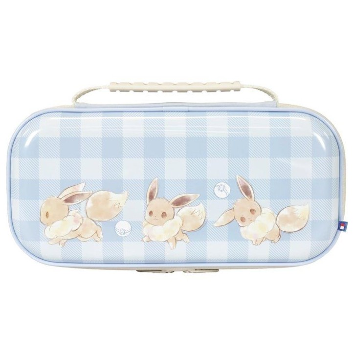 Pochette rigide de protection et transport console - Nintendo Switch et Switch 2 - Hori - Pokémon - Motif Évoli Cottage Core