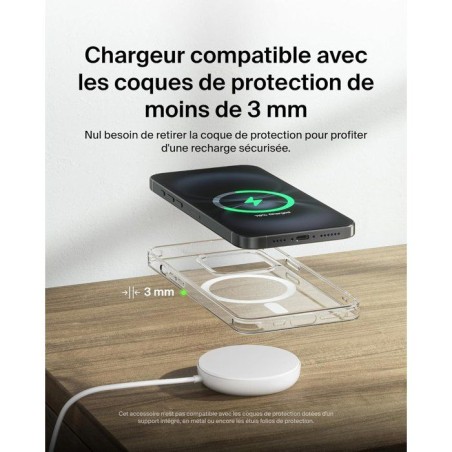 Pad de recharge - BELKIN - USB-C - 15 W - Blanc