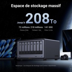 Serveur NAS - UGREEN - DXP8800 Plus - 8 baies - 8 Go
