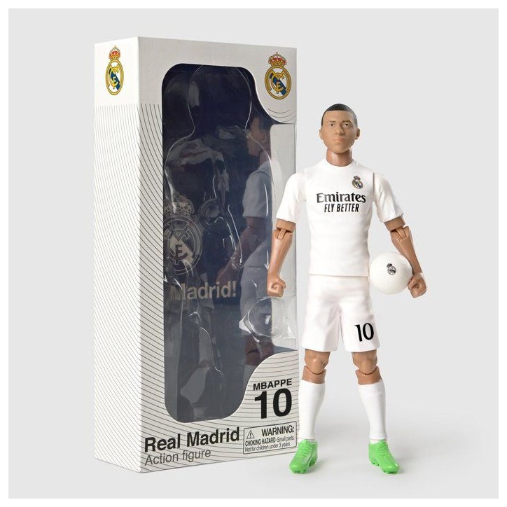 Figurine articulée - Real Madrid - MEGABLEU - Mbappé - 20 cm Figurine articulée - Real Madrid - MEGABLEU - Mbappé - 20 cm