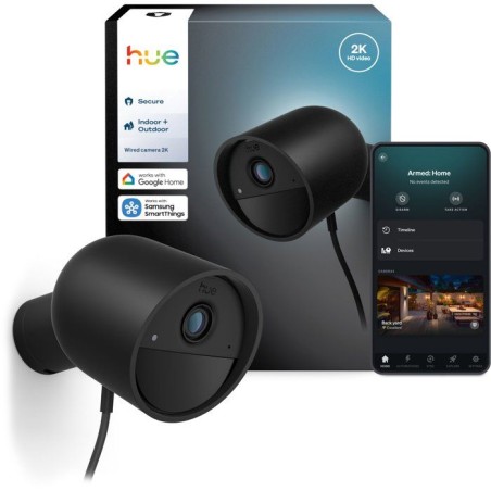 Caméra connectée - Philips Hue - Extérieur - Filaire - Vision noctu