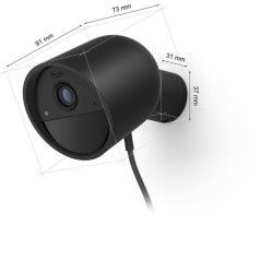 Caméra connectée - Philips Hue - Extérieur - Filaire - Vision noctu