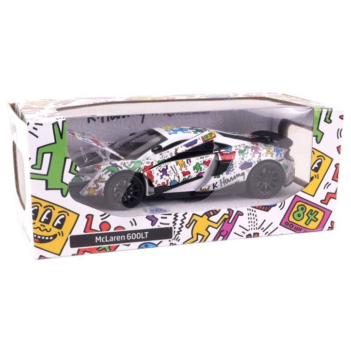 Voiture McLaren 600LT Keith Haring - TURBO CHALLENGE - 029090 - Échelle 1:32 - Sons & Lumieres - Des 4 ans Voiture McLaren 600LT Keith Haring - TURBO CHALLENGE - 029090 - Échelle 1:32 - Sons & Lumieres - Des 4 ans
