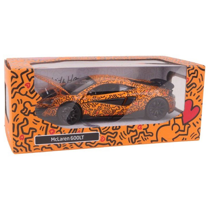 Voiture McLaren 600LT Keith Haring - TURBO CHALLENGE - 029090 - Échelle 1:32 - Sons & Lumieres - Des 4 ans Voiture McLaren 600LT Keith Haring - TURBO CHALLENGE - 029090 - Échelle 1:32 - Sons & Lumieres - Des 4 ans