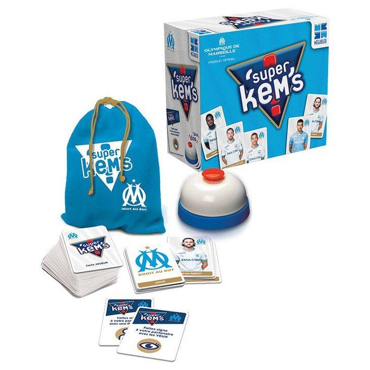 Super Kems Olympique de Marseille - Jeu de société - MEGABLEU - Des 6 ans Super Kems Olympique de Marseille - Jeu de société - MEGABLEU - Des 6 ans