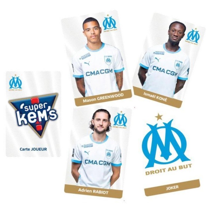 Super Kems Olympique de Marseille - Jeu de société - MEGABLEU - Des 6 ans Super Kems Olympique de Marseille - Jeu de société - MEGABLEU - Des 6 ans