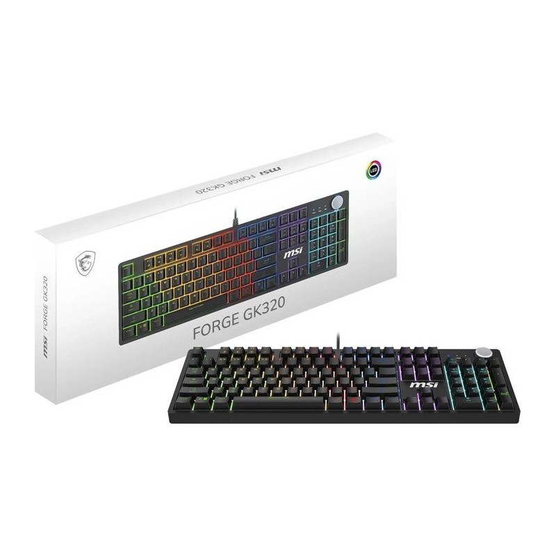 Clavier gamer filaire - Switches mécaniques Red - MSI FORGE GK320 - F
