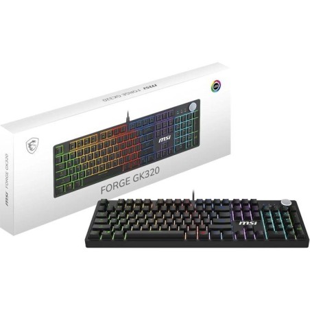 Clavier gamer filaire - Switches mécaniques Red - MSI FORGE GK320 - F