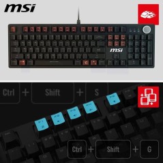 Clavier gamer filaire - Switches mécaniques Red - MSI FORGE GK320 - F