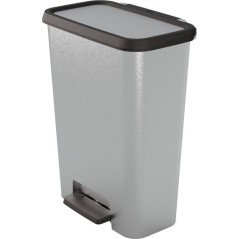 Pédale de tri a pédale Duo - CURVER - COMPATTA - 23 L + 23 L - Gris