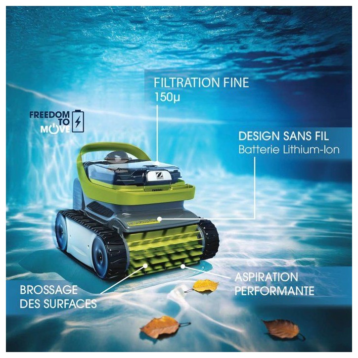 Robot de piscine a batterie - ZODIAC - PIXEL OP 3220 - Fond et parois - Cycle de 2 h - Filtre 150-µ Robot de piscine a batterie - ZODIAC - PIXEL OP 3220 - Fond et parois - Cycle de 2 h - Filtre 150-µ