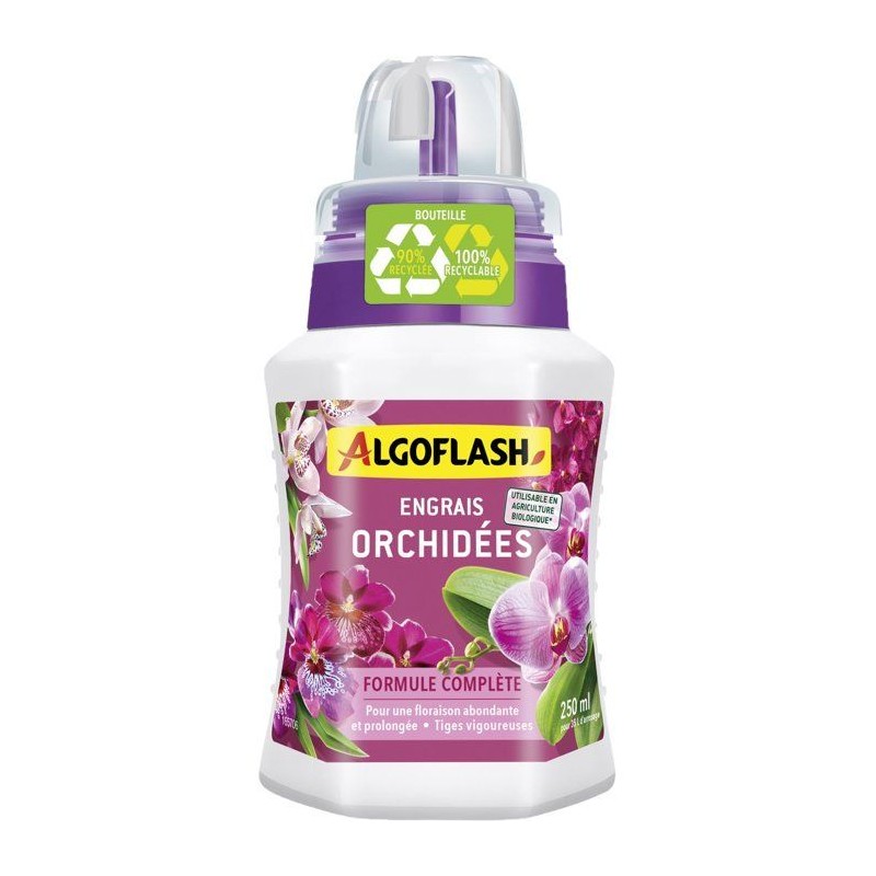 Engrais orchidées - ALGOFLASH - 250 ml - UAB