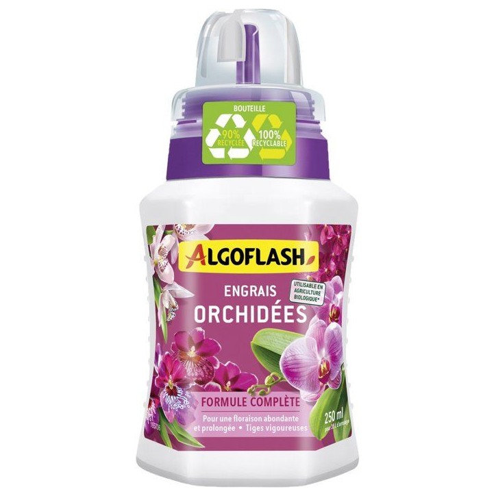 Engrais orchidées - ALGOFLASH - 250 ml - UAB