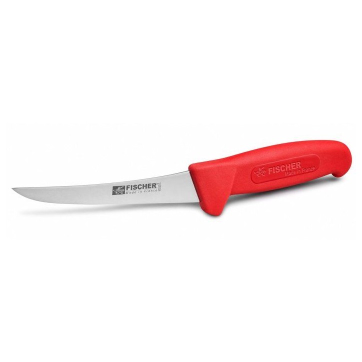Couteau a désosser - FISHER - Courbe Pro surmoulé - Lame 13 cm - Rouge Couteau a désosser - FISHER - Courbe Pro surmoulé - Lame 13 cm - Rouge