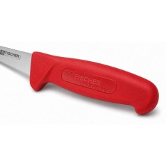 Couteau a désosser - FISHER - Courbe Pro surmoulé - Lame 13 cm - Rou