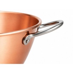 Bassine a confiture - LE PRATIQUE - Cuivre - Ø 38 cm - 9 L - Épaisseur 12/10 - Anses fonte