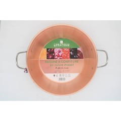 Bassine a confiture - LE PRATIQUE - Cuivre - Ø 38 cm - 9 L - Épaisse