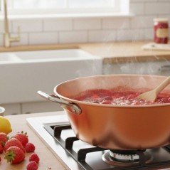 Bassine a confiture - LE PRATIQUE - Cuivre - Ø 38 cm - 9 L - Épaisse