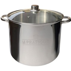 Traiteur - LE PRATIQUE - Inox - Ø 28 cm - 14 L - Couvercle verre