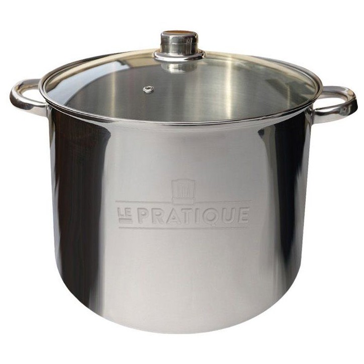 Traiteur - LE PRATIQUE - Inox - Ø 28 cm - 14 L - Couvercle verre Traiteur - LE PRATIQUE - Inox - Ø 28 cm - 14 L - Couvercle verre