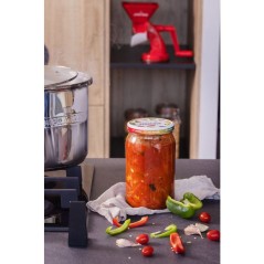 Traiteur - LE PRATIQUE - Inox - Ø 28 cm - 14 L - Couvercle verre
