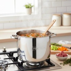 Traiteur - LE PRATIQUE - Inox - Ø 28 cm - 14 L - Couvercle verre