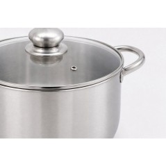 Traiteur - BAUMALU - Inox - Ø 36 cm - 32 L - Couvercle inox