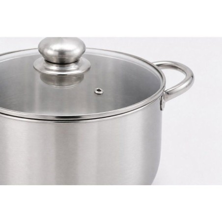 Traiteur - BAUMALU - Inox - Ø 36 cm - 32 L - Couvercle inox
