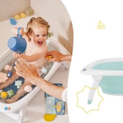 BADABULLE Baignoire pliable, 35L, super compact, bouchon de vidange t