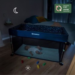 Badabulle Lit Parapluie Easy Clip - Facile a plier et déplier - Lit L