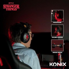 Casque gaming circum-aural - Filaire - Konix - Stranger Things - PC, P