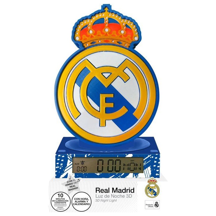 Reveil figurine 3D lumineuse - KIDS LICENSING - Real Madrid - Des 3 ans Reveil figurine 3D lumineuse - KIDS LICENSING - Real Madrid - Des 3 ans