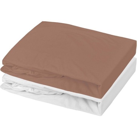 Lot de 2 draps housse - MON PTIT DODO - Jersey 100% coton - 60 x 120 c