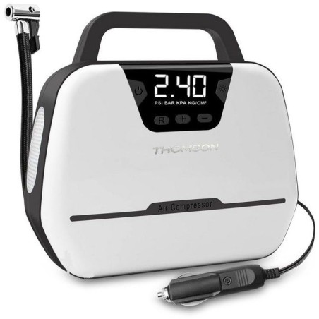 Compresseur d'air - THOMSON - 12V - Ecran digital LCD - Lampe de trava