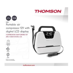 Compresseur d'air - THOMSON - 12V - Ecran digital LCD - Lampe de trava